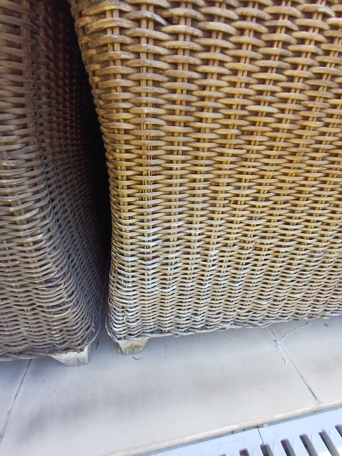 Juego living terraza rattan 4 piezas - Imagen 11