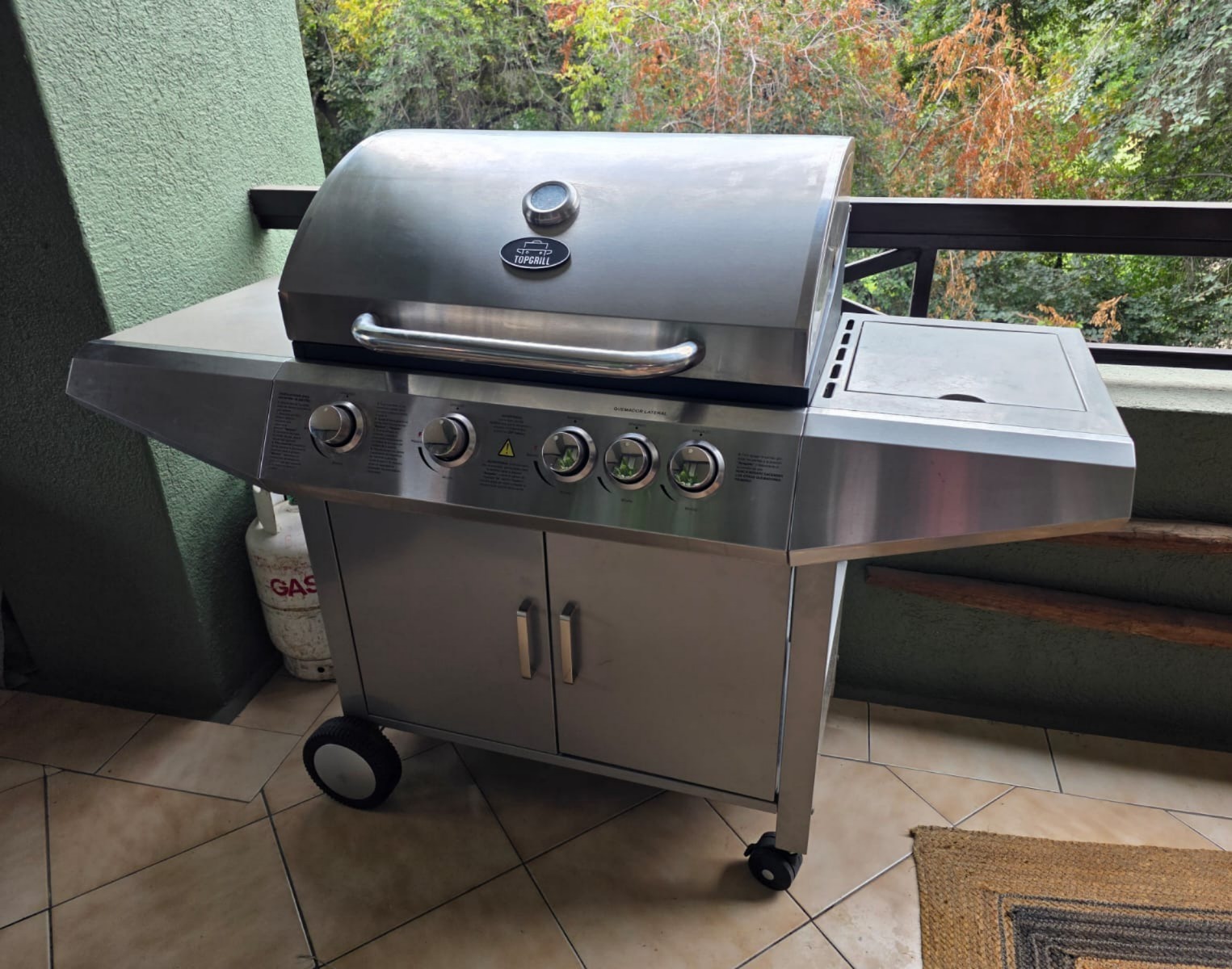 Parrilla a gas 4 quemadores TopGrill