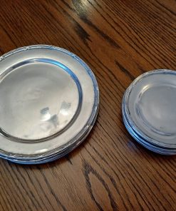 Set 12 platos base peltre