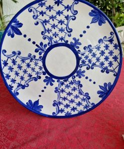 Plato decorativo azul