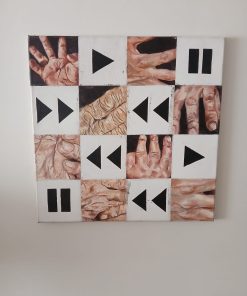 Cuadro moderno música y manos