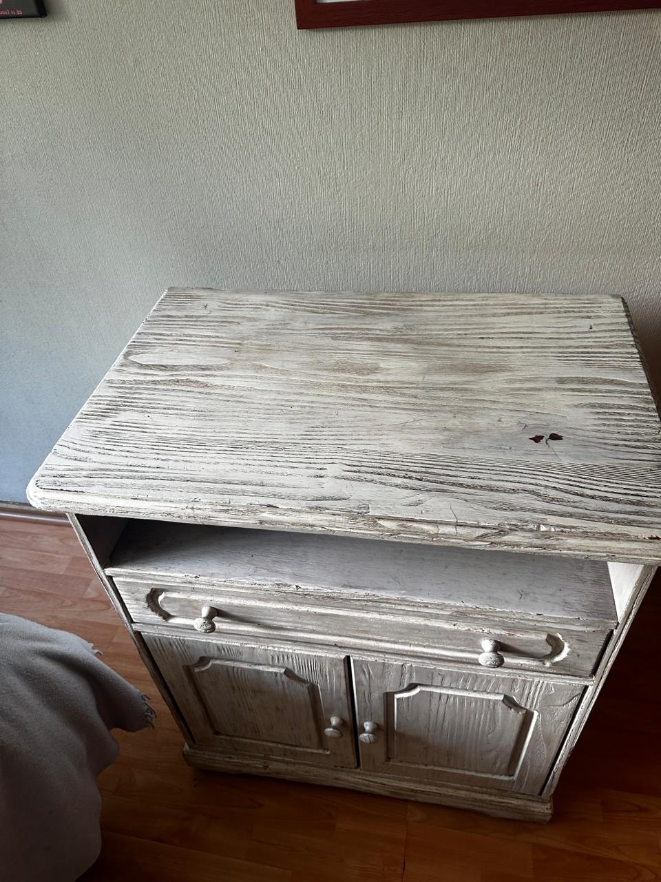 Rack TV madera blanco - Imagen 2