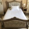 Cama 1 plaza estilo clásico capitoné