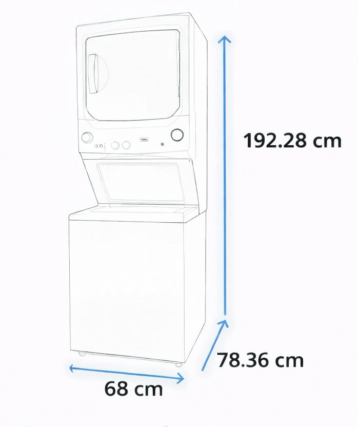 Centro de lavado Mabe lavadora secadora 18/10 kg - Imagen 2