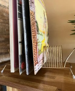 Organizador de discos de Vinilo bronce