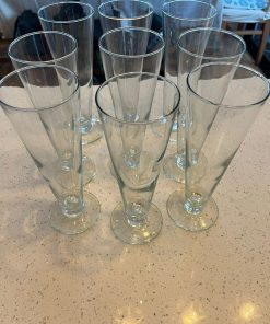 Juego 9 vasos pilsen