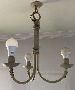 Lámpara de techo blanca 3 luces