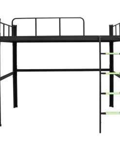 Cama alta Strong 1 plaza Negro