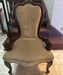 Sitial Isabelino estilo Victoriano beige