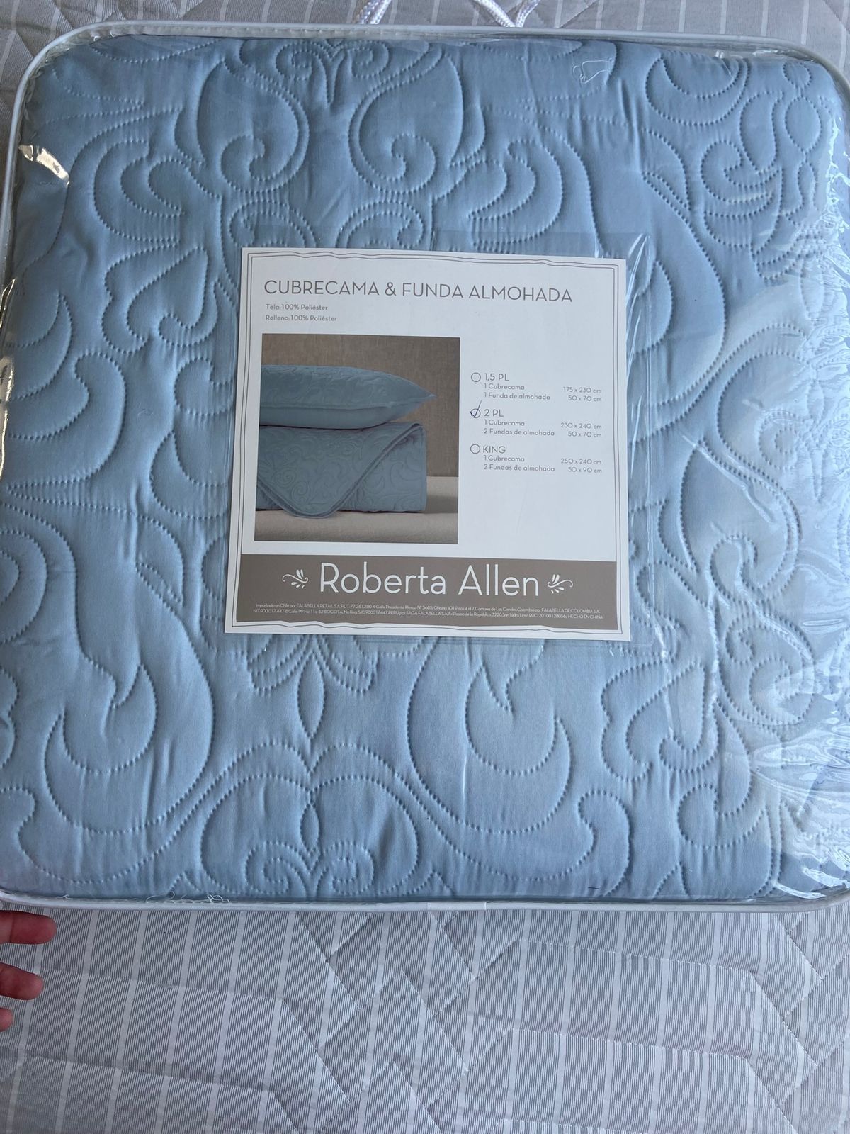 Cubrecama 2 plazas Roberta Allen