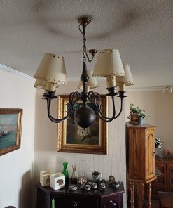 Lámpara colgante techo estilo holandés 5 luces