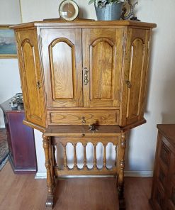 Mueble bar bargueño madera