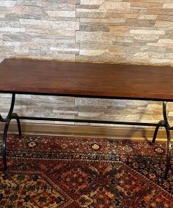 Banqueta madera y fierro