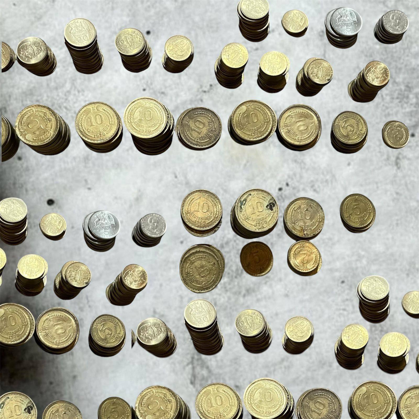 Colección monedas antiguas de Chile 1971a1987