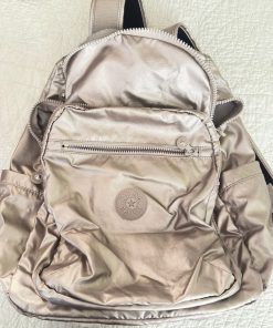 Mochila Kipling plateada Seoul Lap XL