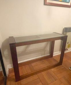 Arrimo madera y vidrio