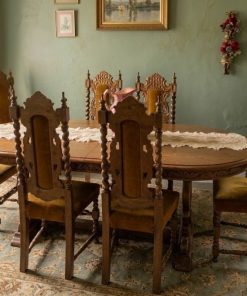 Juego comedor mesa extensible 8 sillas