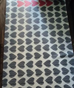 Alfombra vinílica corazones
