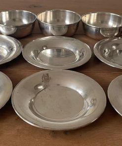 Set 5 pocillos y 6 platos FN Plate plaqué