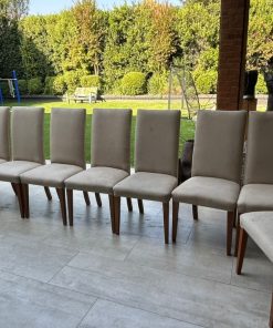Juego de 10 sillas comedor beige