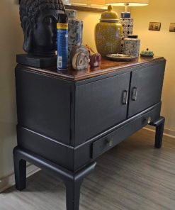 Buffet aparador estilo oriental gris