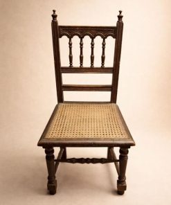 Set 10 sillas comedor madera junco antiguas