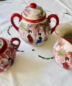 Juego de té japones cascara de huevo