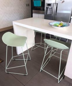 Set 4 pisos taburetes Form Design verde menta