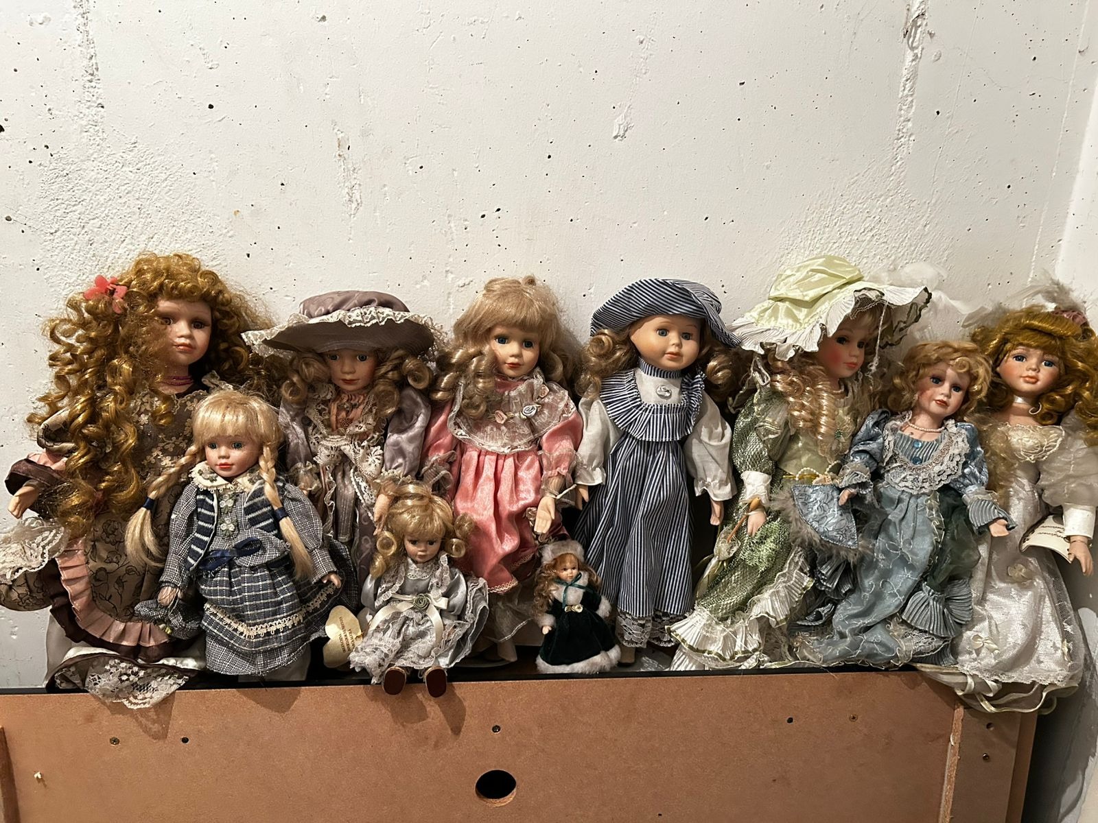 Colección 10 muñecas porcelana