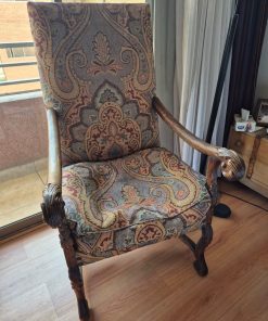 Sitial madera tapizado jacquard