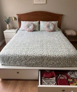 Cama 2 plazas con base de almacenamiento