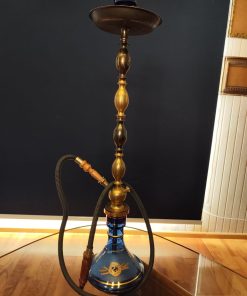 Pipa de Agua Hookah Azul y Dorada