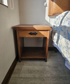 Par veladores madera maciza