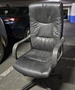 Silla escritorio ejecutiva negra alta