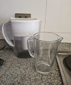 Jarro filtrador Brita y jarro de vidrio