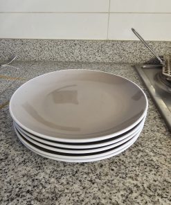 Set 10 platos Casaideas gris