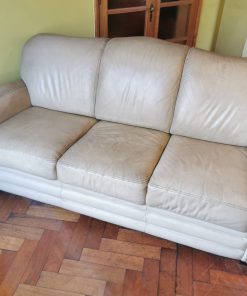Sofá 3 cuerpos cuero Beige Natuzzi