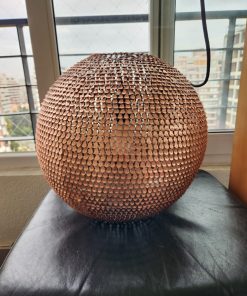 Lámpara colgante Led Studio con ampolleta color cobre oro rosa