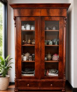 Vitrina estilo inglés madera noble