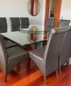 Juego de 6 sillas cuero sintético