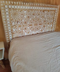 Respaldo 2 plazas Umbrale madera tallada mandala