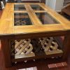 Mesa de centro madera y vidrio