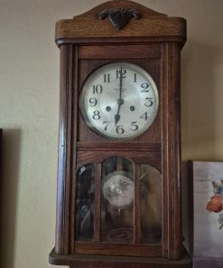 Reloj de péndulo antiguo madera FMS