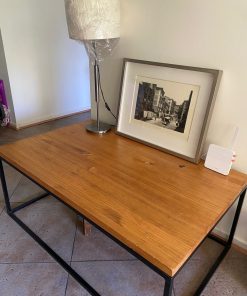 Mesa de centro madera y fierro