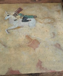Cuadro pareja y unicornio María Luisa Vidaurre