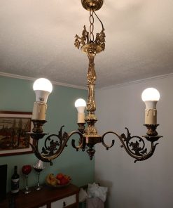 Lámpara de techo 3 luces bronce