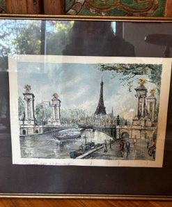 Cuadro lámina Paris enmarcado