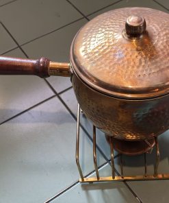 Olla de Fondue cobre martillado