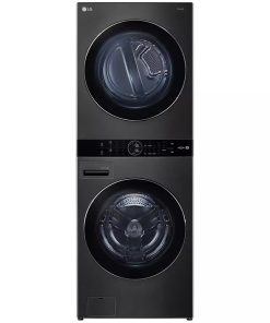 Torre De Lavado Inverter LG Lavadora Secadora Doble Carga 22/16 kg