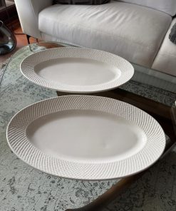 Set 2 Fuentes Porcelana Bordes Labrados